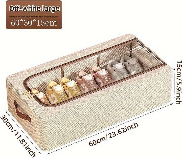 Actual product image Only-Bags.Store 1 St. Stilvolle faltbare Schuhaufbewahrungsbox, perfekt für Haus und Wohnheim