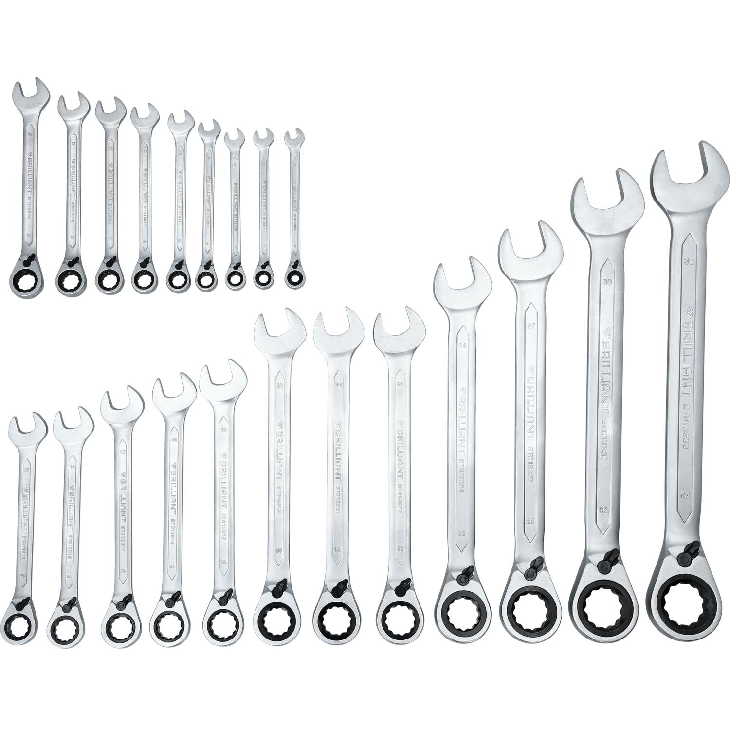 Thumbnail - Brilliant Tools, Schraubenschlüssel, BT013221 (32 mm, 18 mm, 11 mm, 12 mm, 20 mm, 19 mm, 27 mm, 15 mm, 13 mm, 25 mm, 21 ...
