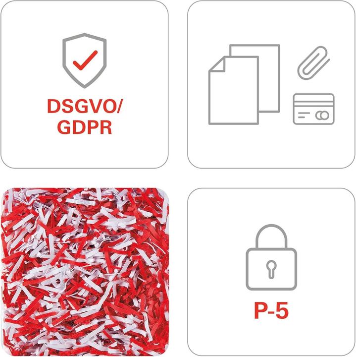 Immagine prodotto HSM Distruggidocumenti SECURIO AF350 1.9x15mm livello di taglio delle particelle P-5 (Taglio delle particelle)