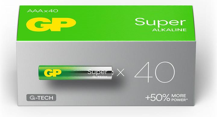 Actual product image GP Batteries Super (40 pcs., AAA, 575 mAh)