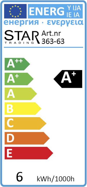 Label énergétique Schönenberger Funkis (E27, 4.60 W, 420 lm, 1 x, G)