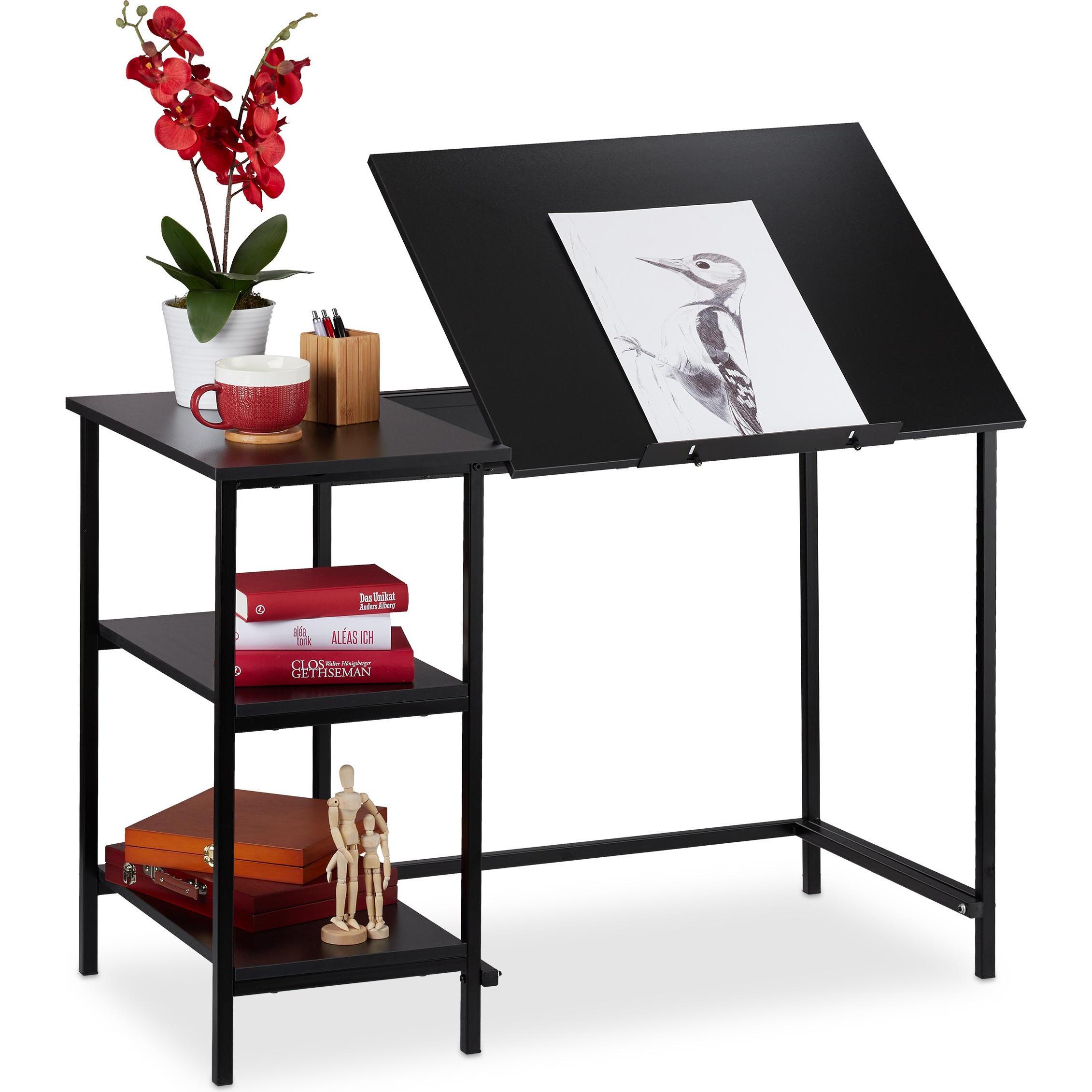 Relaxdays, Schreibtisch, Schreibtisch (110 x 55 x 75 cm)