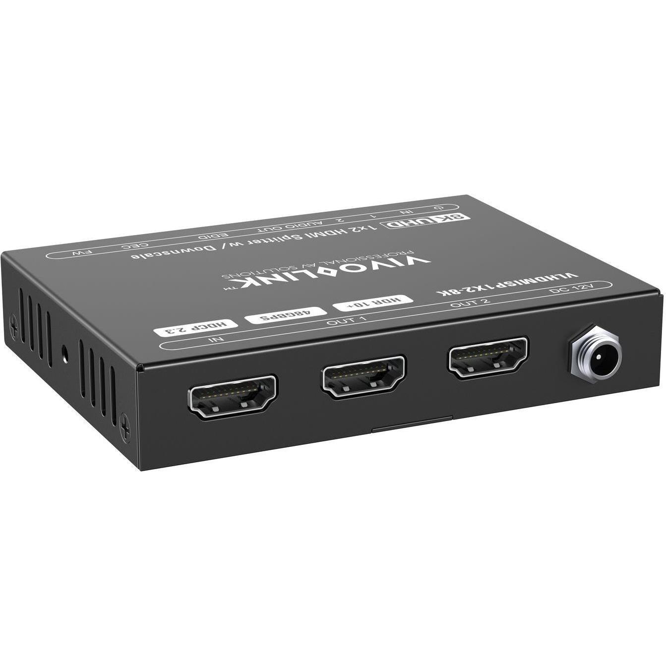 Vivolink HDMI splitter 1x2, 8K@60Hz, Switch box