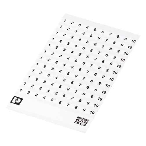Phoenix Contact Bianco Phoenix 0804183:0051 Marcatori Per Morsettiere 10Pcs Accessori Per Morsettiere, Cavo + Spina Elettrica,