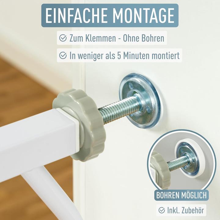 Produktbild IB-Style Treppenschutzgitter Berrin für Babys und Haustiere, 58-185 cm (58 cm)