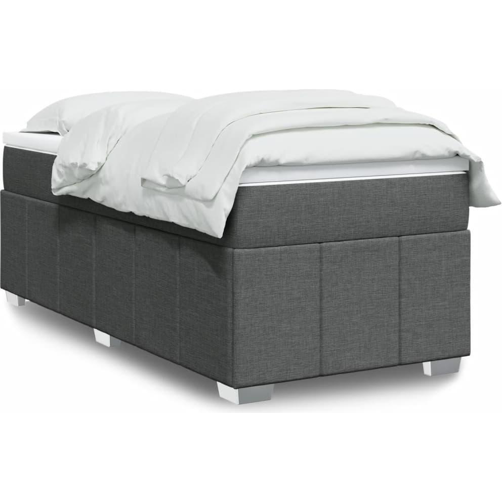 VidaXL, Bett, Bo x springbett mit Matratze 100 x 200 cm Stoff (100 x 200 cm)