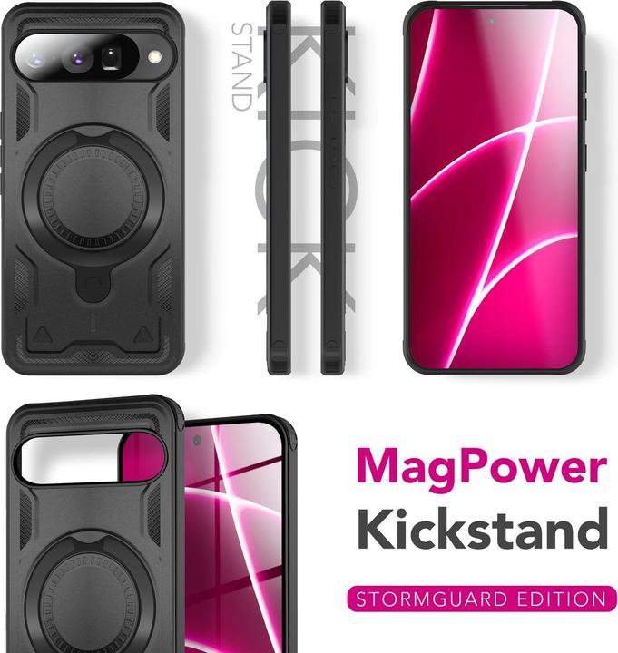 Image du produit Nalia Cover "Stormguard" - MagSafe Panzer Schutz Hülle mit 360° Ring - Military Outdoor Case (Google Pixel 10)