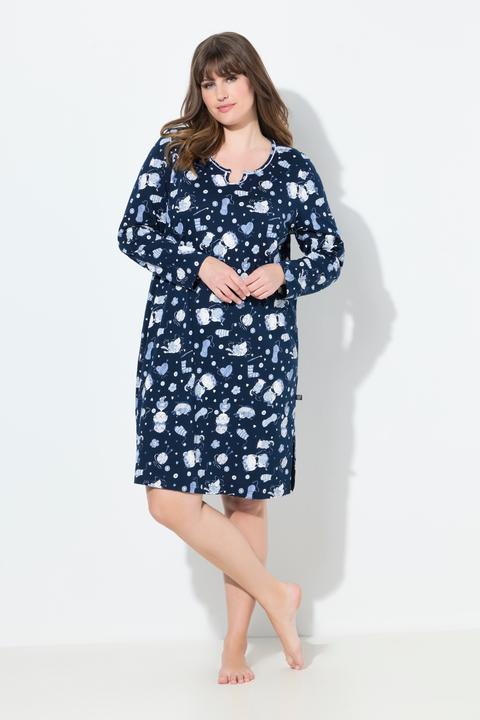 Produktbild Ulla Popken Bigshirts, 2er-Pack, Katzen, Rundhals, Langarm (50, 52)