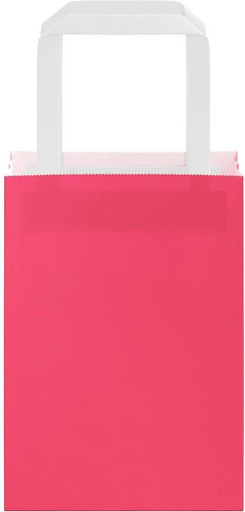 Actual product image vidaXL Kraft paper bags 50 pcs. with handle Pink 15x8x21 cm Paper bag (50x)
