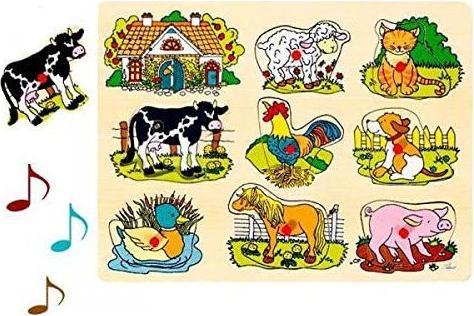 Produktbild Goki Bubble Puzzle Tiere mit sound (8 Teile)