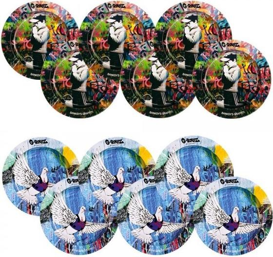 Produktbild G-Rollz 1 x Aschenbecher, BANKSY Color Assort., 13.5cm