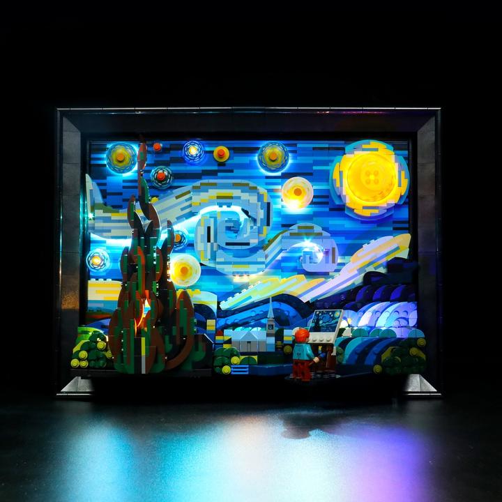 BrickBling Set di luci LED per LEGO Vincent van Gogh - La notte stellata
