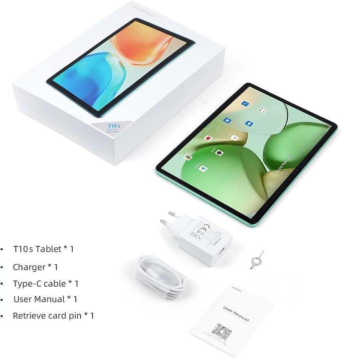 Actual product image Doogee T10S (Tablette 4G - 10.1", 128 Go, 6 Go RAM) Vert (4G, 10.10", 128 GB, Green)