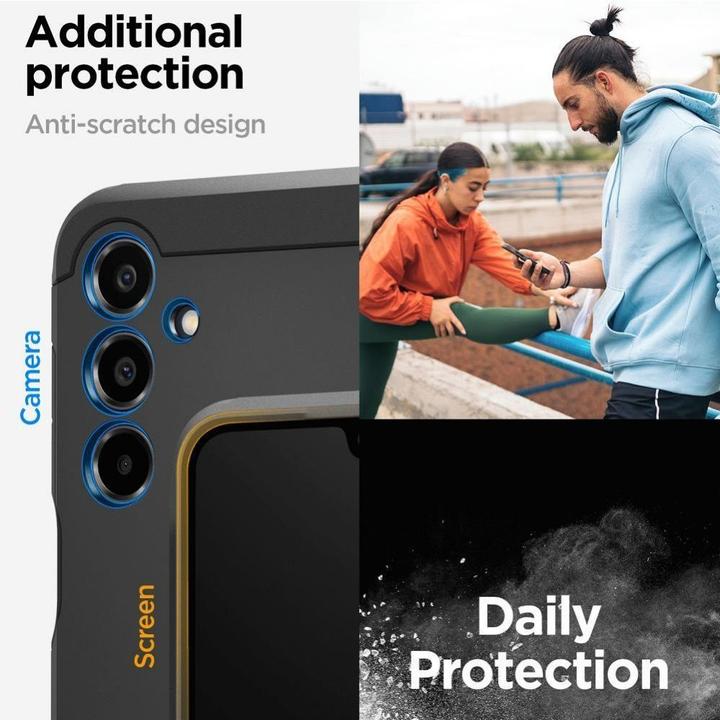 Actual product image Spigen Tough Armor Sam A16 4G/5G czarny/black ACS08889 (Samsung Galaxy A16)