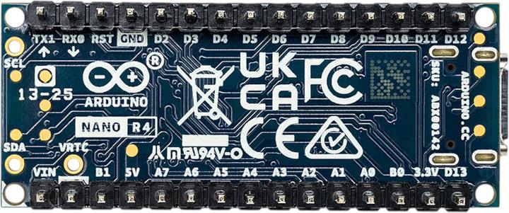 Actual product image Arduino Nano R4 (with headers)