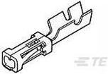 Produktbild TE Connectivity Crimp connector,receptacle,Mod IV,Au