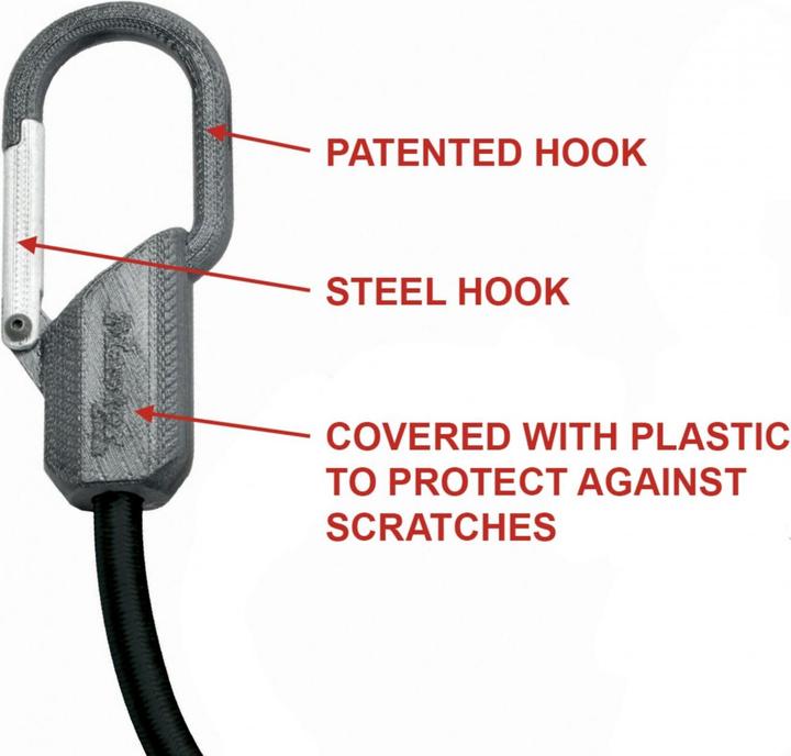 Actual product image Master Lock Rubber tensioning cord with clip