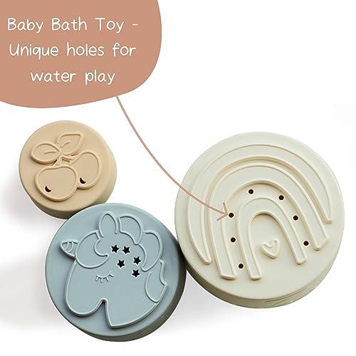 Actual product image Activity Board Baby Stacking Cup Toy, Fun Educational Stacking Cup Silicone Soft and Teething