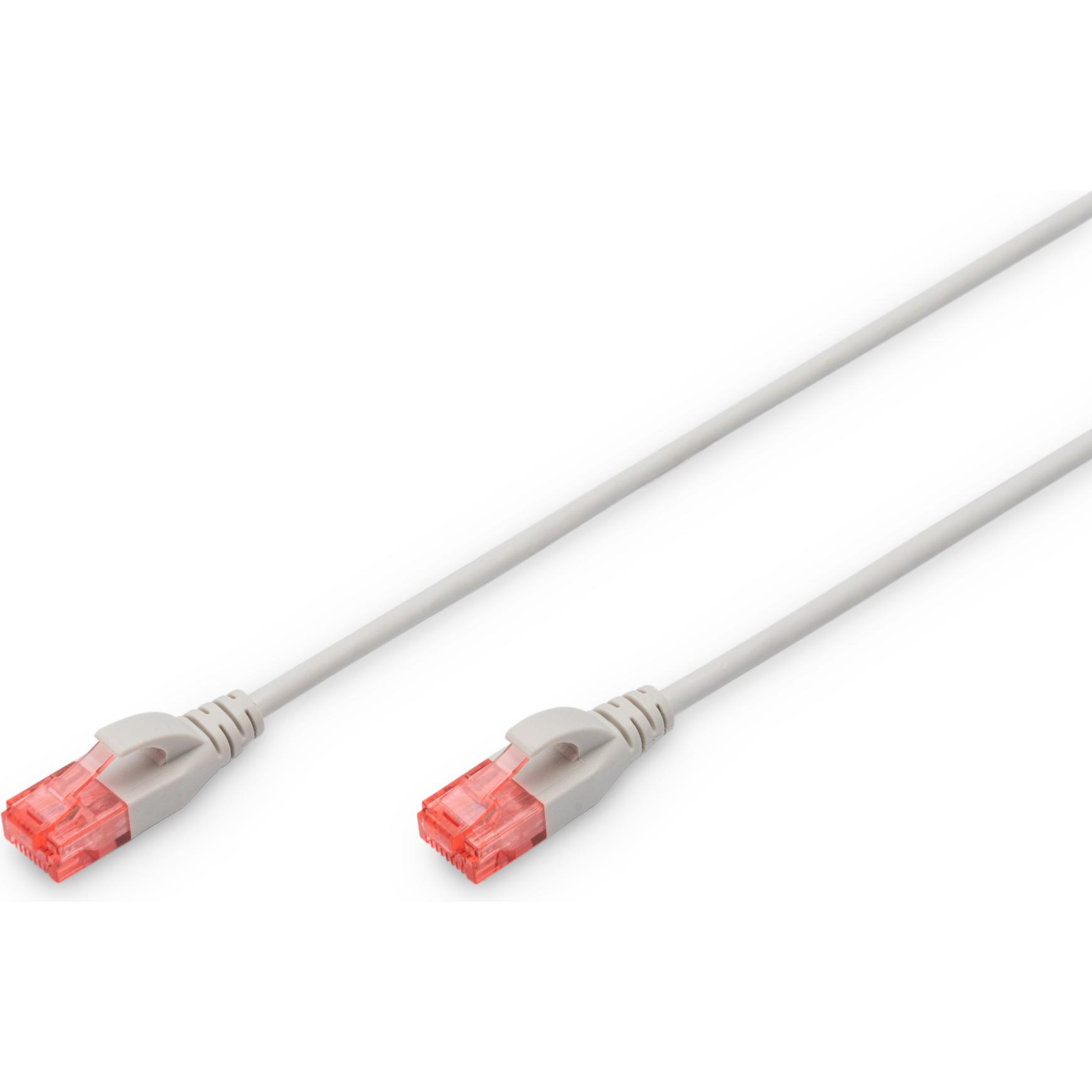 Digitus Slim CAT 6 U/UTP Patchkabel, LSZH (U/UTP, CAT6, 2 m), Netzwerkkabel