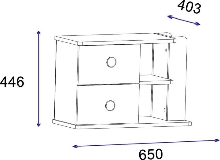 Image du produit Kalune Design Valerin (65 x 40.30 x 44.60 cm)