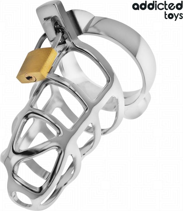 Addicted toys Locked - Silbernes Schloss Peniskã„Fig Metall Grã–Sse M
