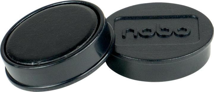 Actual product image Nobo Magnet round 32mm 1915298 black 10 pieces (10 x)