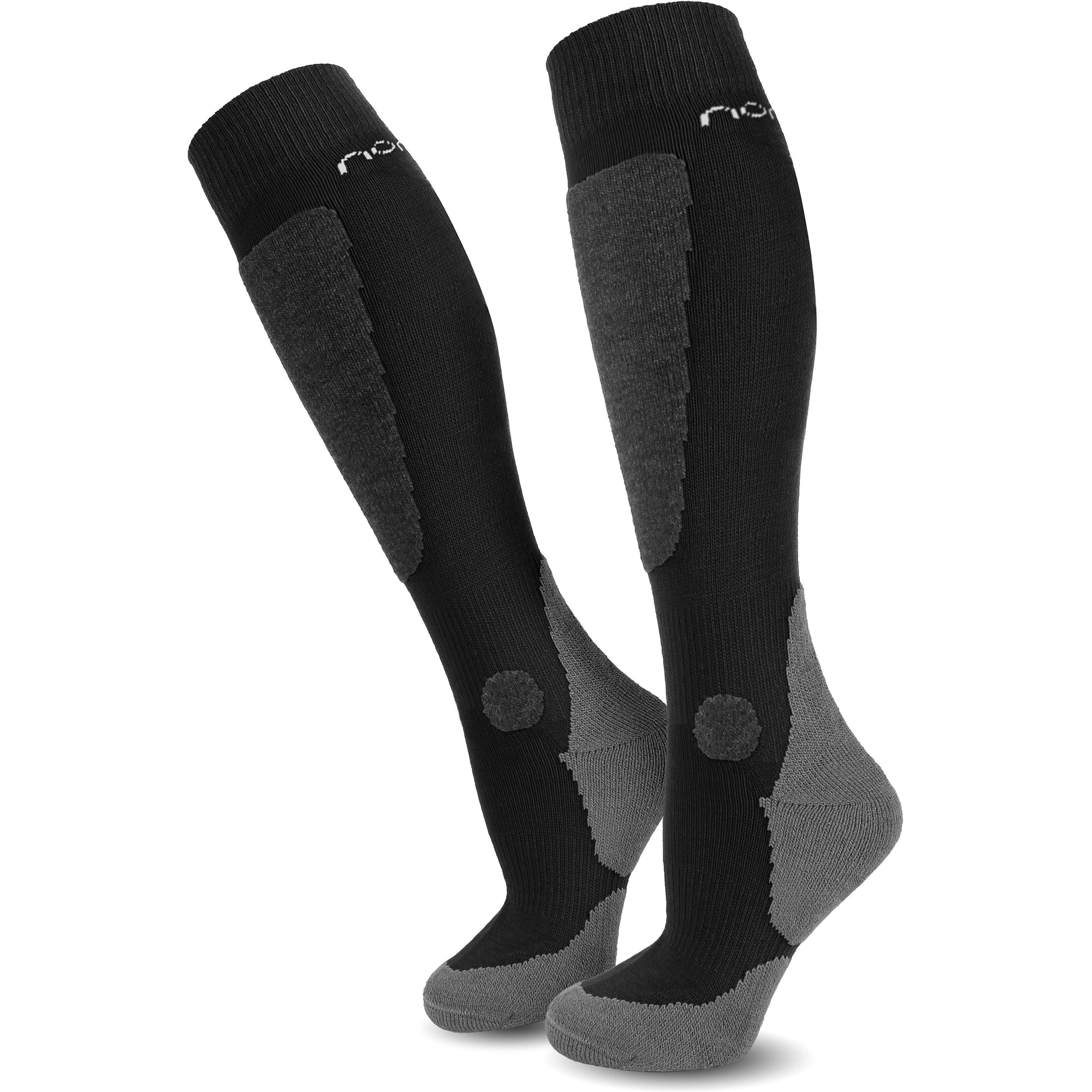Normani, Herren, Socken, 2 Paar Ski-Kniestrümpfe New-Style, Schwarz, (2er Pack, 39 - 42)