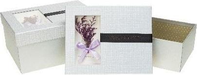 Actual product image Teka Geschenkbox 2 Stück, grau ROSETT (Gift box, 2 x)