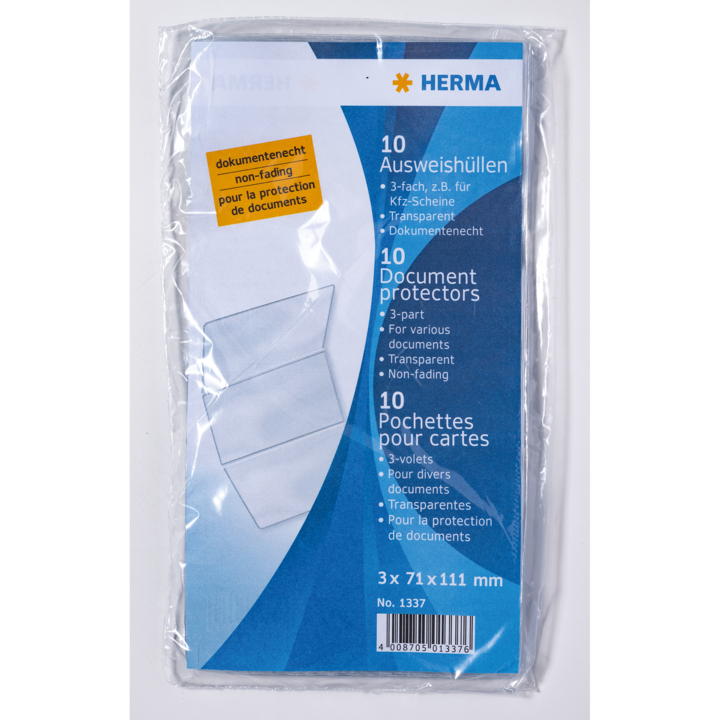 Actual product image Herma ID card holders (10 x)