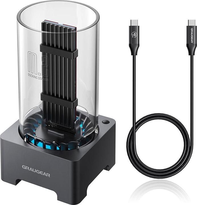 Graugear USB 4.0-Dockingstation für M.2 PCIe Gen4x4 NVMe SSD