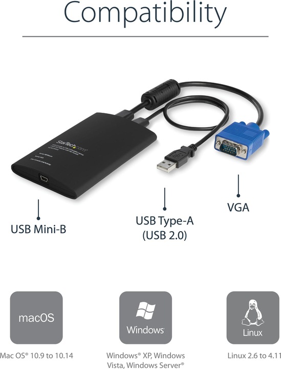 Produktbild StarTech Kvm USB Crash Cart W File Xfer