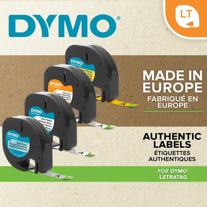 Produktbild Dymo Papierband schwarz auf weiss (1.20 cm, Weiss)