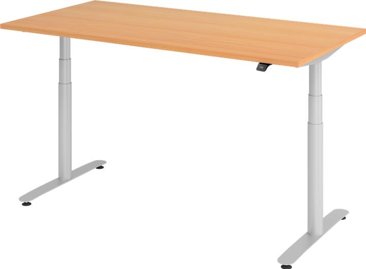 Hammerbacher Sitz-Steh-Schreibtisch el.160x80cm Buche