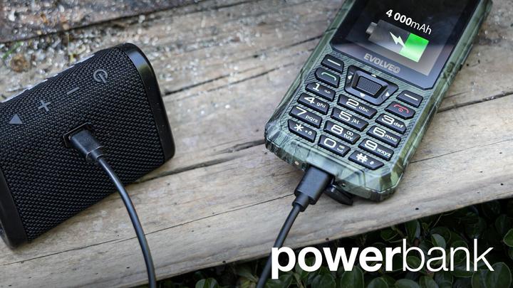 Actual product image Evolveo StrongPhone Z6, 2.8" vodotěsný odolný/2xSIM/2px/micro SDHC/4000mAh/camo (2.80", 2 Mpx)