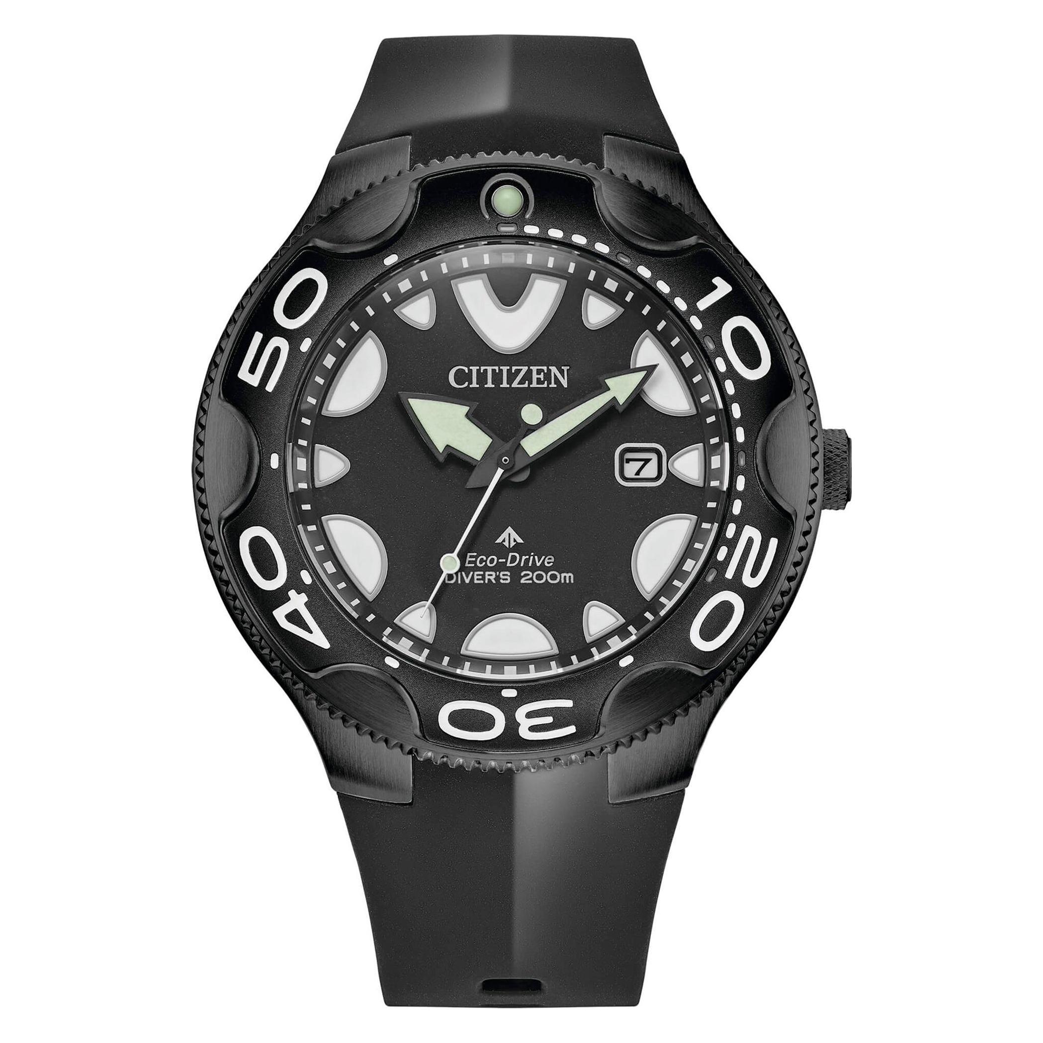 Citizen, Armbanduhr, Promaster Eco-Drive BN0235-01E -rannekello, Schwarz, (Analoguhr, 46 mm)