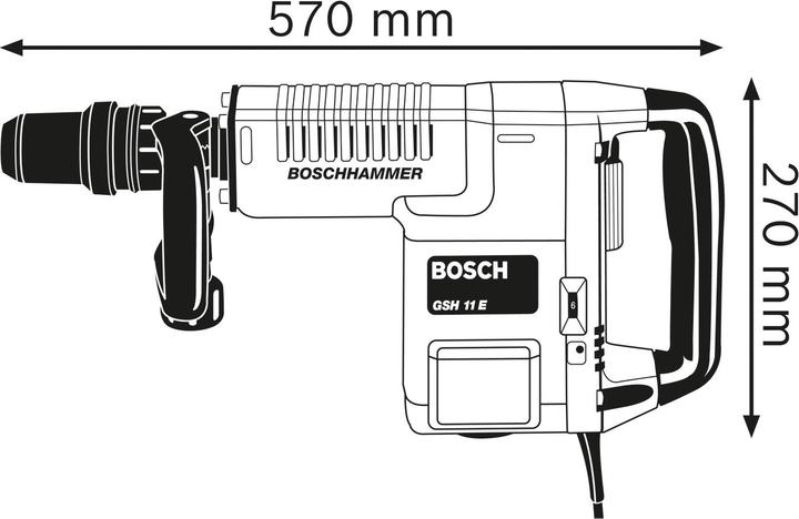 Actual product image Bosch Professional GSH 11 E (Electrical connection)