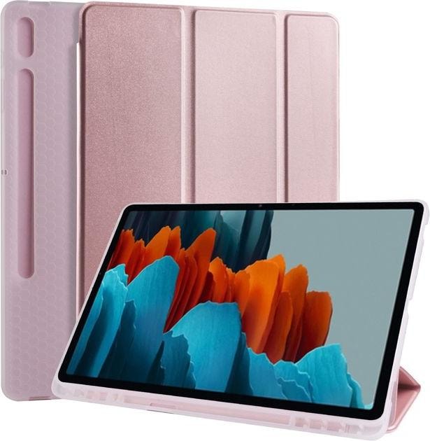 MU Classic Dreifach faltbare Hülle mit Stylus Halterung (Galaxy Tab S7+)