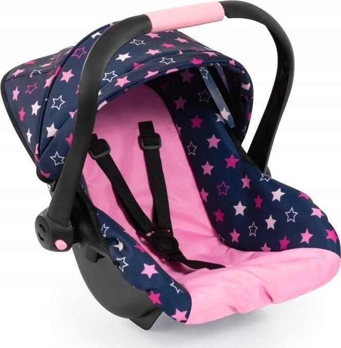 Produktbild Bayer Design - Poppenautostoeltje met dak, blauw, roze