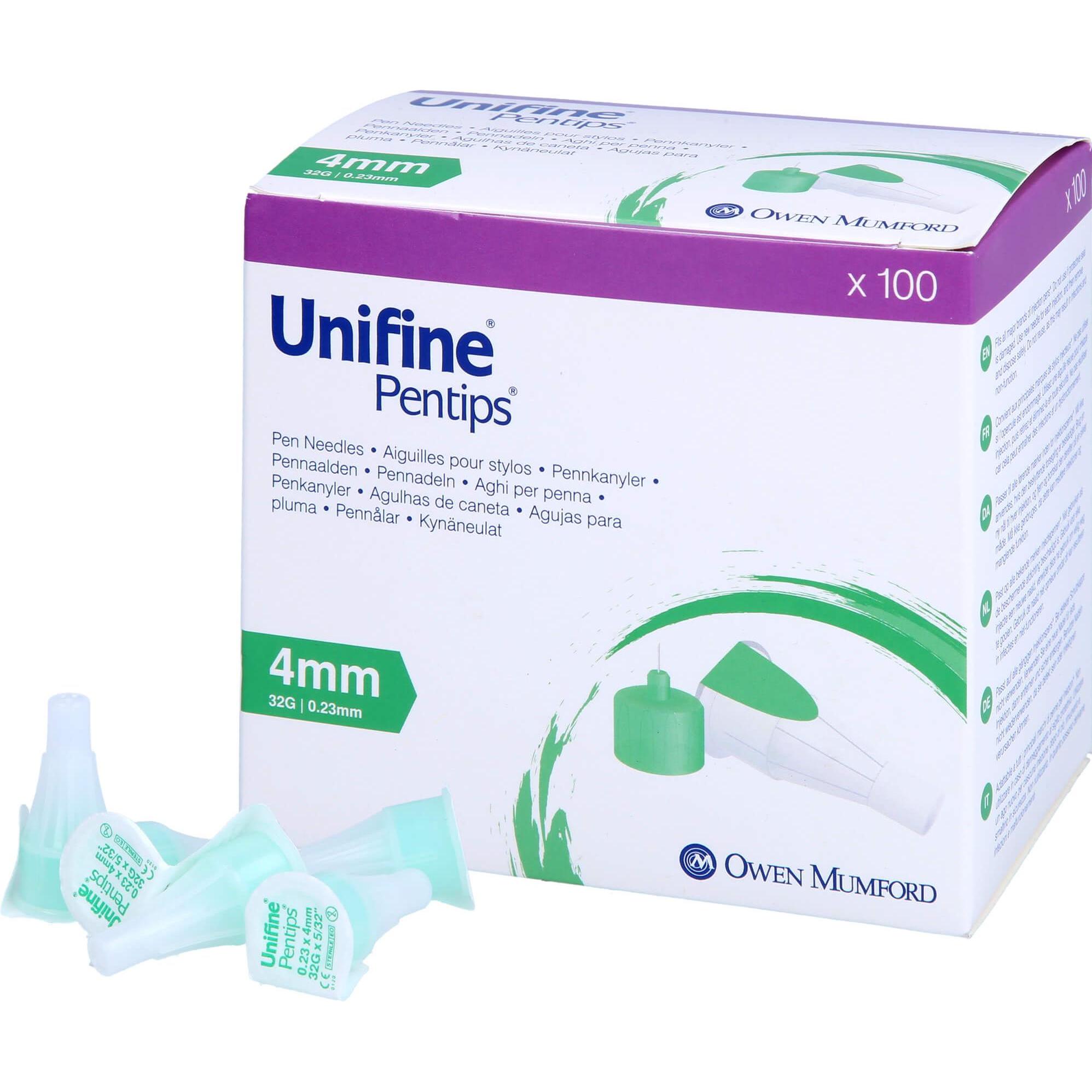 Unifine, Bluttest, Pentips Pen Nadeln (Pen Nadeln + Einmalkanülen)