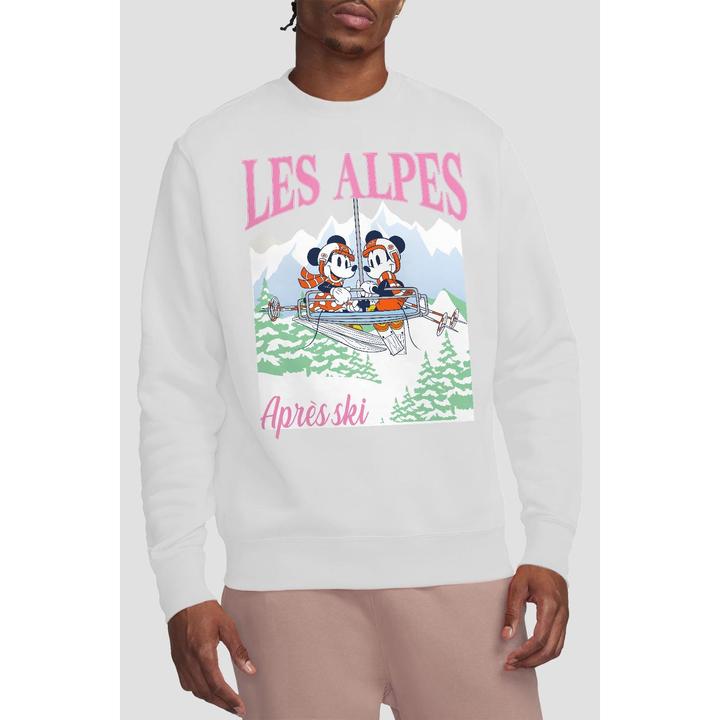 Actual product image Disney Unisex Adult Les Alpes Mickey Mouse Sweatshirt (S)