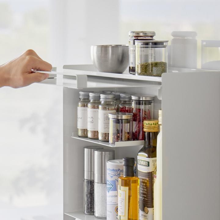 Actual product image Yamazaki 3-tier TOWER spice rack