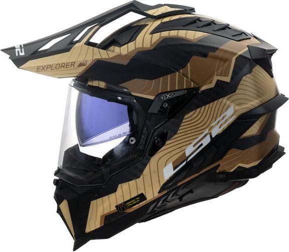 Actual product image LS2 MX701 EXPLORER CARBON TRICK MX-Helm (XS)