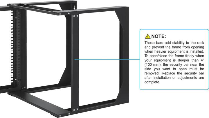 Actual product image Intellinet Laboratory rack for wall mounting (9 RU, 19 inch rack)
