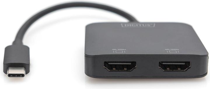 Image du produit Digitus Hub vidéo 2 ports USB-C->2x HDMI noir (USB-C, 0.50 cm)