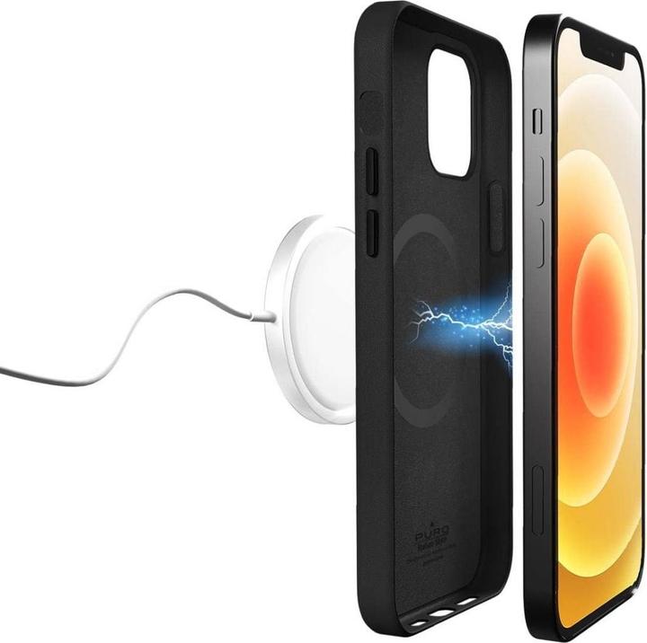 Actual product image Puro Case SKYMAG MagSafe for Apple iPhone 12/12 Pro (Black) (Apple iPhone 12)