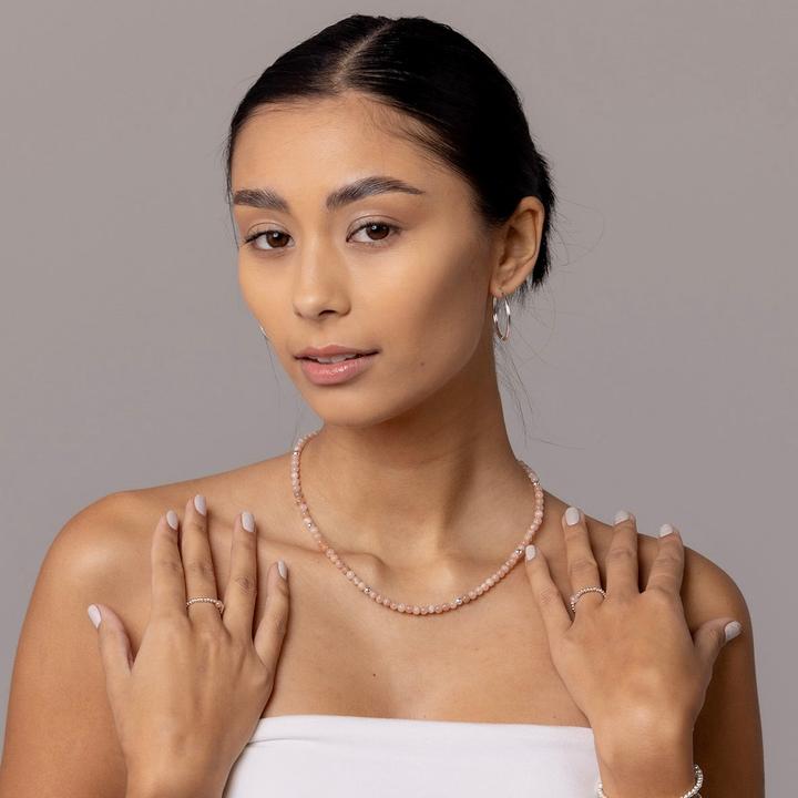 Image du produit Balibay Jessica (Pierre de lune, Pierre précieuse, Pierre du soleil, Or 14 carats)