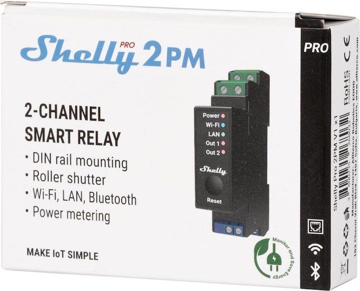 Actual product image Shelly Pro 2PM