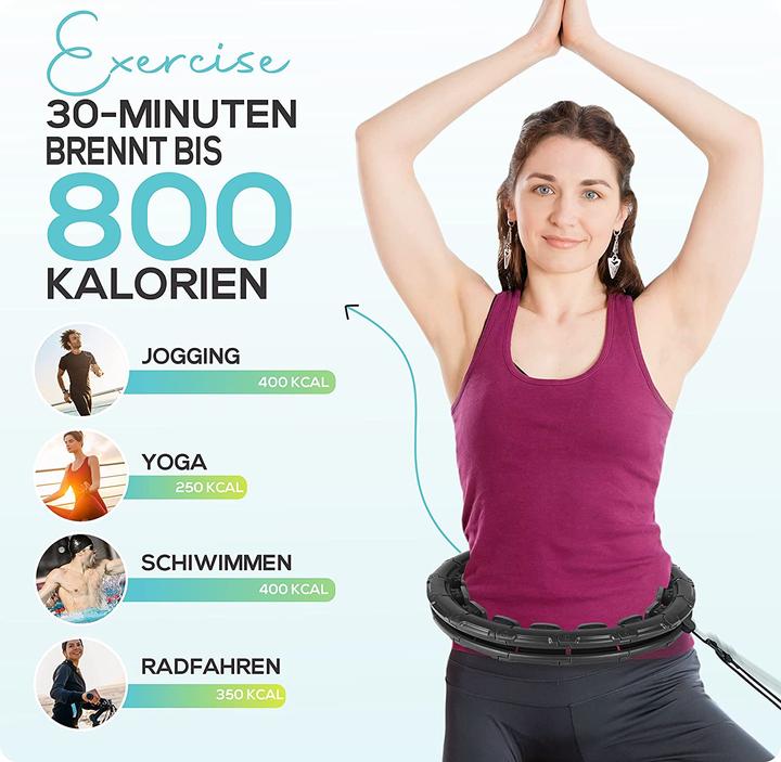 Actual product image Solulife Hula Hoop Adults Black (120 cm, 1500 g)