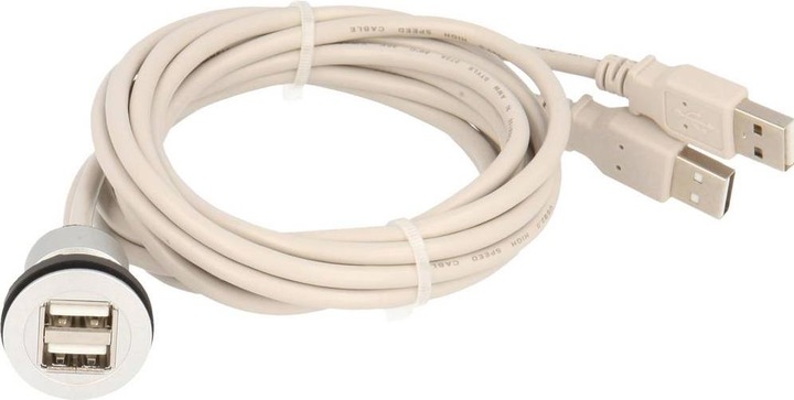 Produktbild Schlegel 2 x USB 2.0 Buchse A - 2 x USB 2.0 Stecker A RRJ 2USB 150CM Inhalt:
