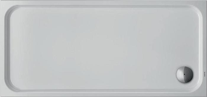 Actual product image Duravit Rectangular shower tray D-CODE with anti-slip, white 1600x750x85mm